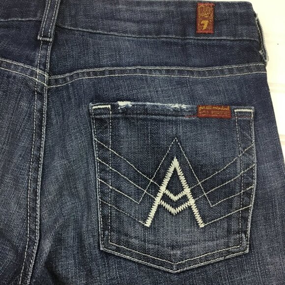 7 For All Mankind ‘A’ Pocket Womens 29x33 Flare Jeans - Picture 11 of 16
